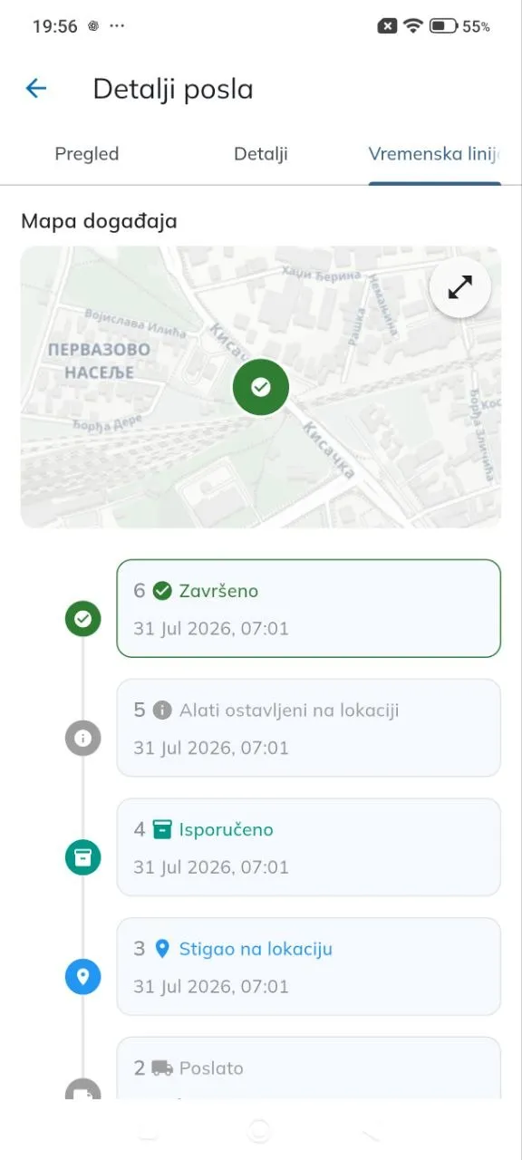 Dispatch ASAP — koraci rada