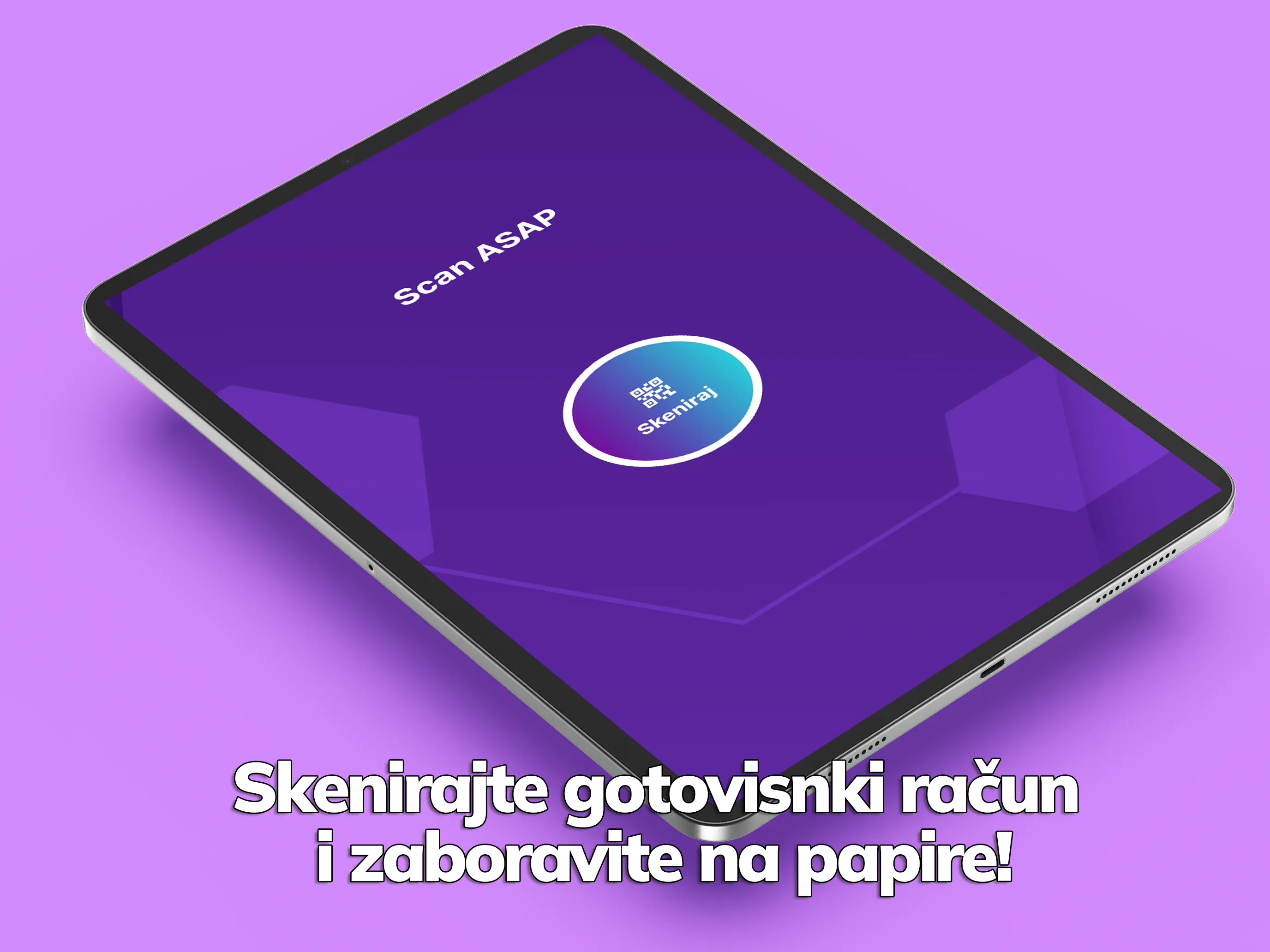 Lista skeniranih fiskalnih računa u mobilnoj aplikaciji Scan ASAP