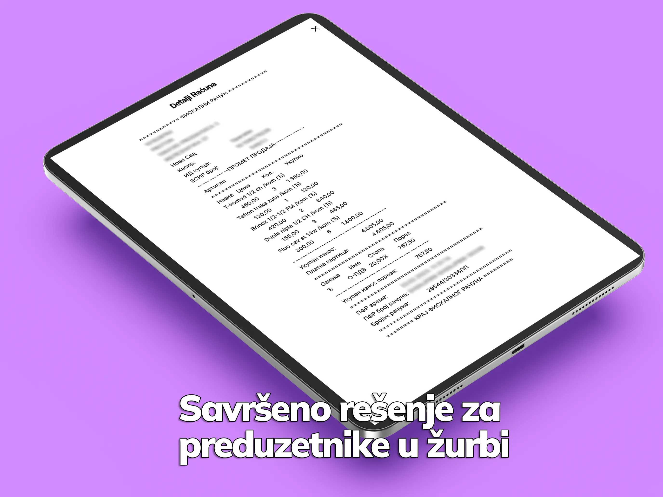 Lista skeniranih fiskalnih računa u mobilnoj aplikaciji Scan ASAP