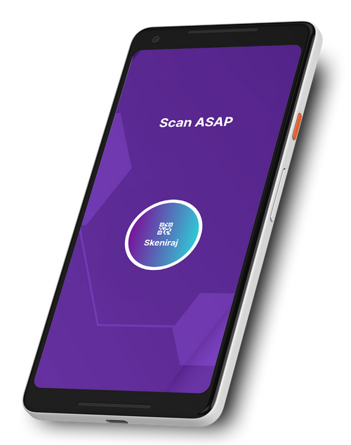 Scan ASAP app on phone